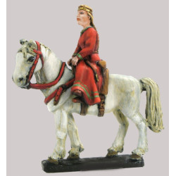 Noble girl on horseback