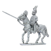 Cavalryman with Italian helmet, lance and sword, V-IV Cen. B.C
