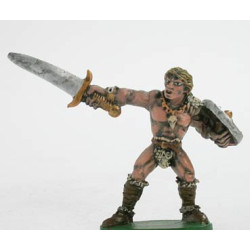 Barbarian with sword. A609, Painted