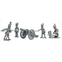 French Guard Artillery crew 1805-1812 and 12 lb cannon
