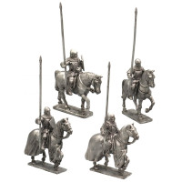 Medieval Knights with lance, 1315 - 1365