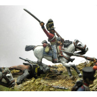Scots Grey Officer, charging