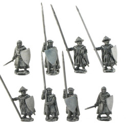 Dismounted Knights with cloak, standing