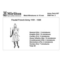 Feudal French Army 1151 - 1330.