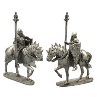 Estern Dark Elf Knights, with walking horses