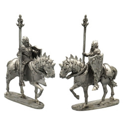 Estern Dark Elf Knights, walking horses