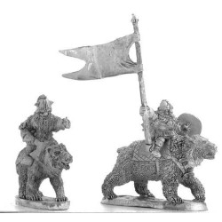 Dwarfes with axe on bears Command Group