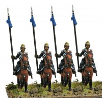 Lancers in campaign dress, walking