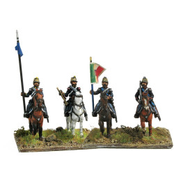Command group of lancers in campaign dress