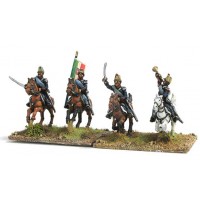 Command group of Light cavalry in campaign dress