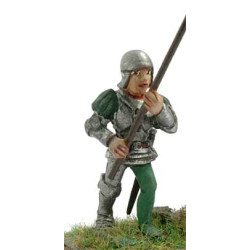 Romagnolo pikeman with oblique pike 15 th. C.