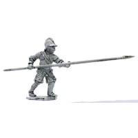 Tuscan pikeman or halberdier with cuirass, assailing, 1550