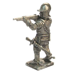 Mounted Arquebusier firing on foot, 1520 - 1530