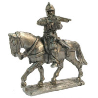 Italian mounted arquibusier 1520-1531 firing