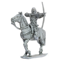 Archer, mounted, aiming, circa 1360
