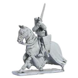Teutonic Knight with sword, charging, 1250-1300