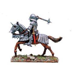 French Knight with hammer, charging 1450