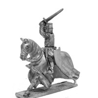 Knight XIII century, charging with sword