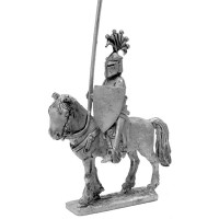 Italian Knight 1280 - 1330 with helm shield and lance.
