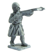 Crossbowman with Cervelliere, aiming 1200-1300
