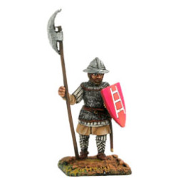 Infantryman with chainmail, kettle hat