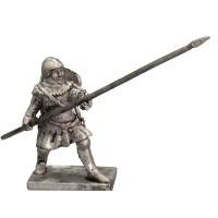 Infantryman with spear pointed forward 1315 - 1365