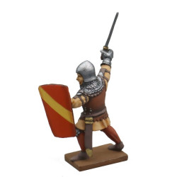 Heavy infantryman in combat, 1315 - 1365