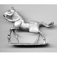 Medieval horse with 'Paio di Barde', galloping