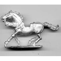 Horse with light harness 1450, galloping