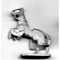 Horse for medieval figures, covered, rampant