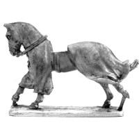 Covered War Horse galloping 1180 - 1350.