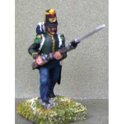 Chasseur with full uniform, attack march