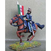 Standard-bearer of Lancers or Light Cavalry, charging