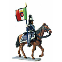 Standard-bearer of Lancers or Light Cavalry, full uniform