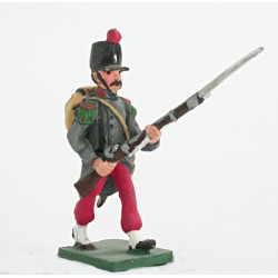 Fusilier with campaign uniform, attack march