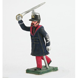 Officer of infantry with 'Gabbano' (overcoat)